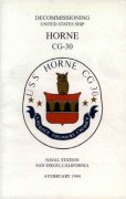 USS Horne Decommissioning Program February 4, 1994