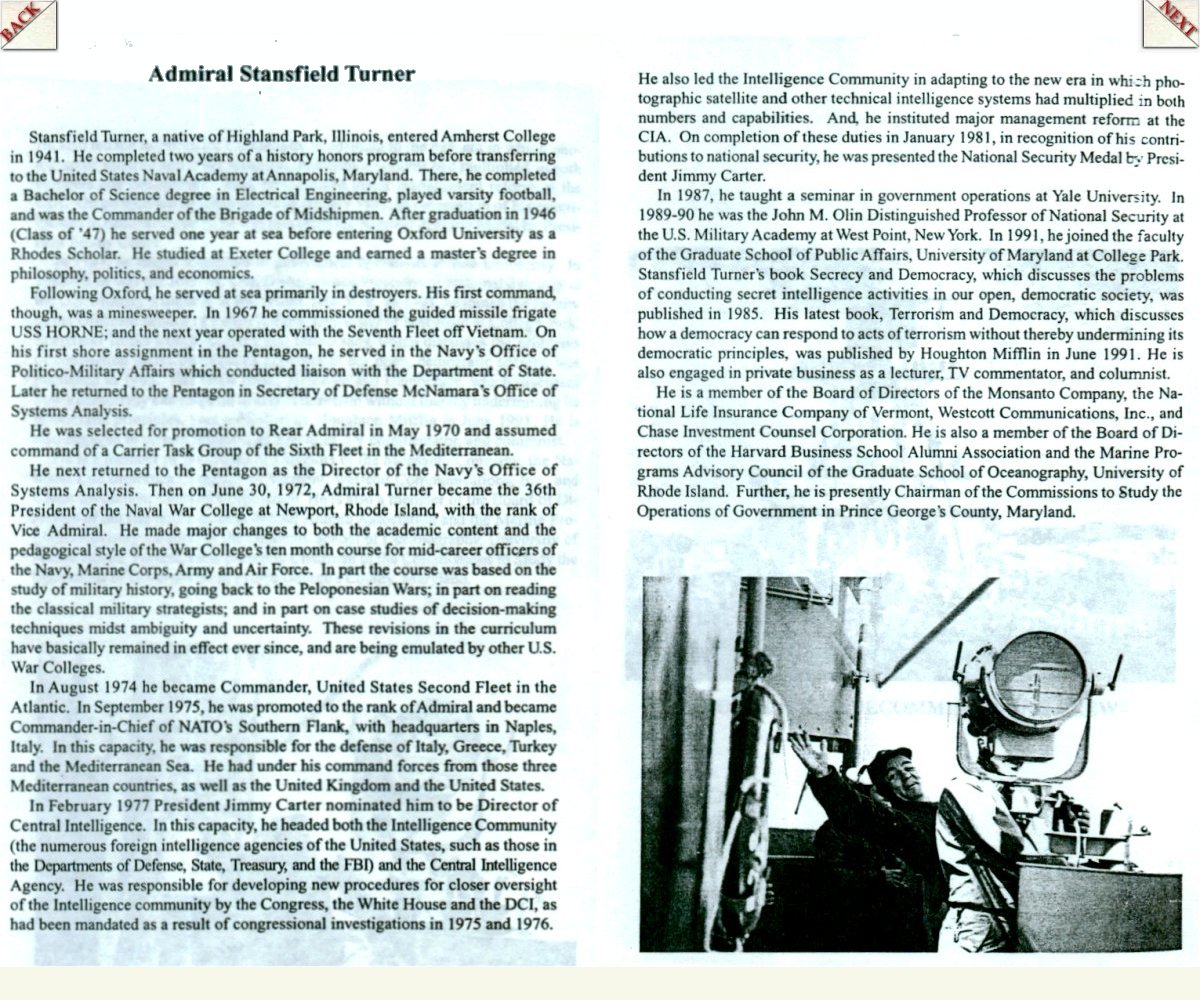 Admiral Turner Biography
