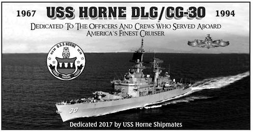 USS Horne Commemorative Plaque