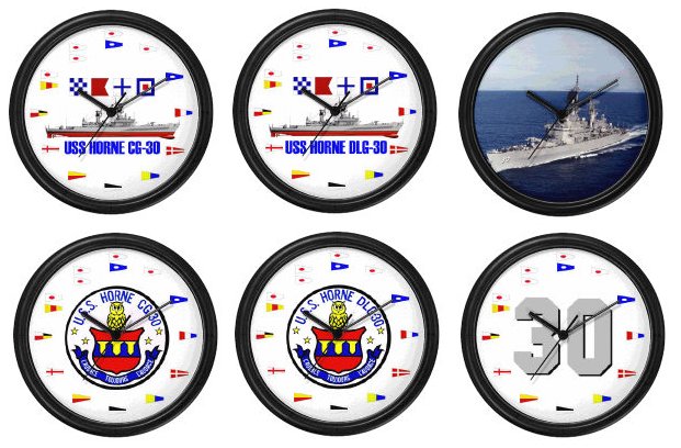 USS HORNE SHIPS CLOCKS